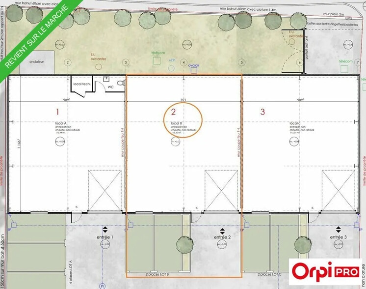 Local d’activités dans Valence à louer - Plan de site – Image 2 sur 2
