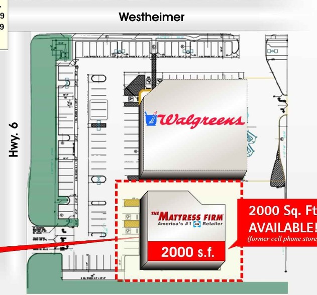 2505 Highway 6 S, Houston, TX à louer - Plan de site – Image 2 sur 3