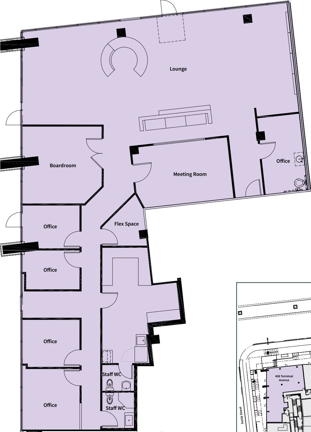 438 Terminal Av, Vancouver, BC à louer Plan d’étage– Image 1 sur 1