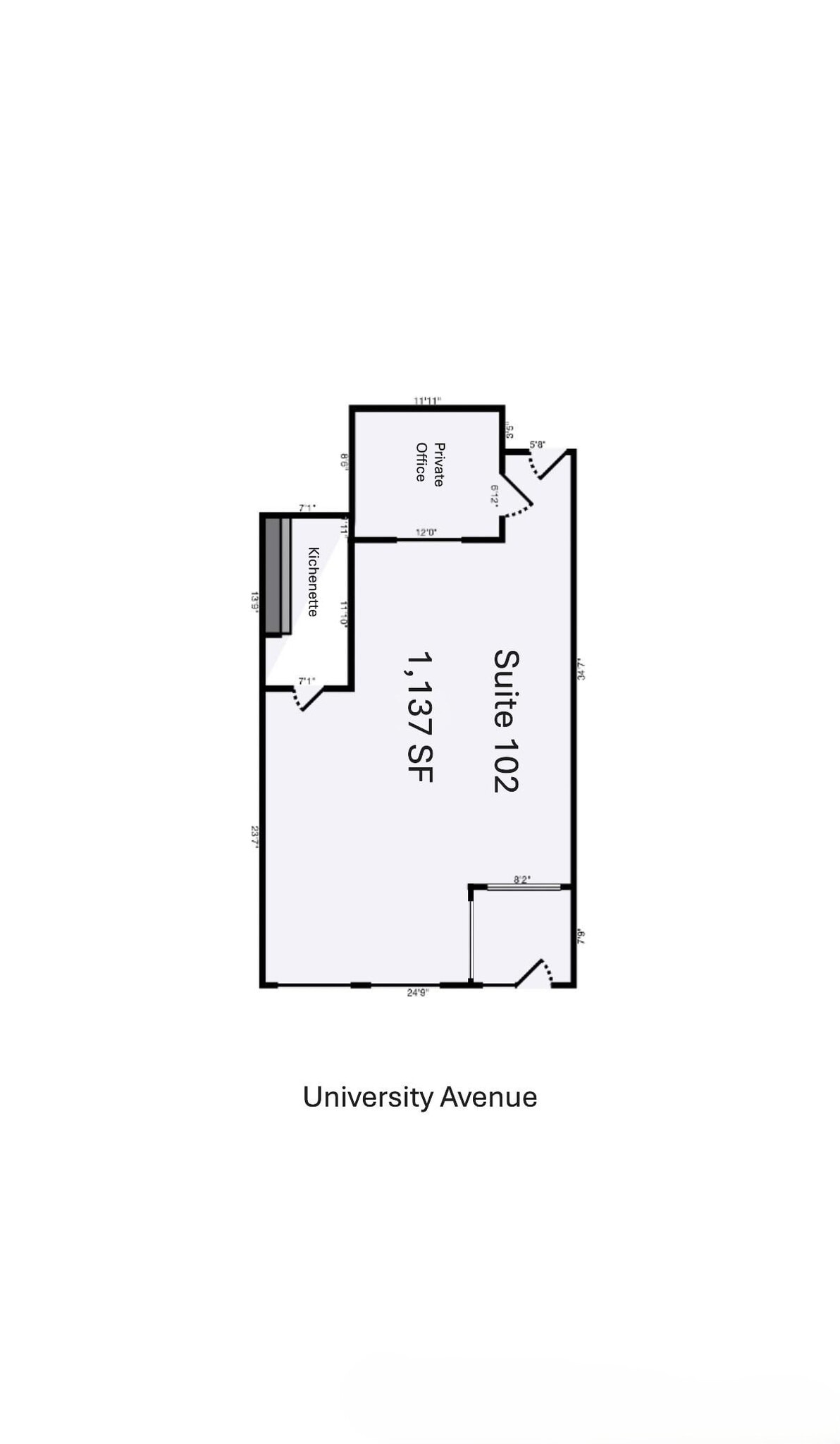 360 University Ave W, Saint Paul, MN à louer Plan d’étage– Image 1 sur 1