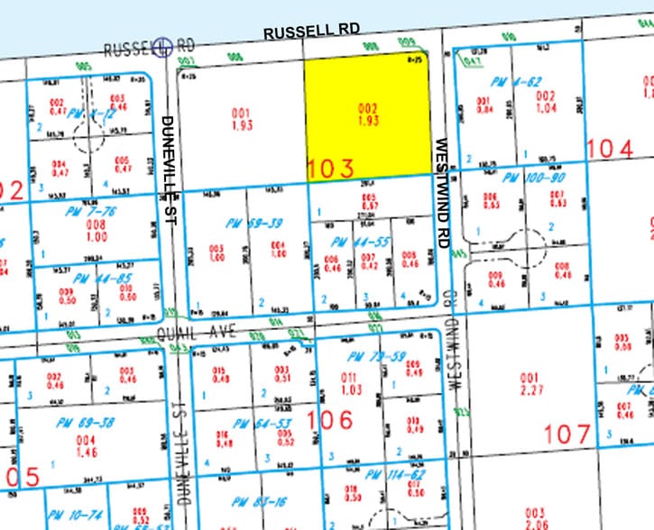 Russell Rd, Las Vegas, NV à vendre - Plan cadastral – Image 2 sur 4