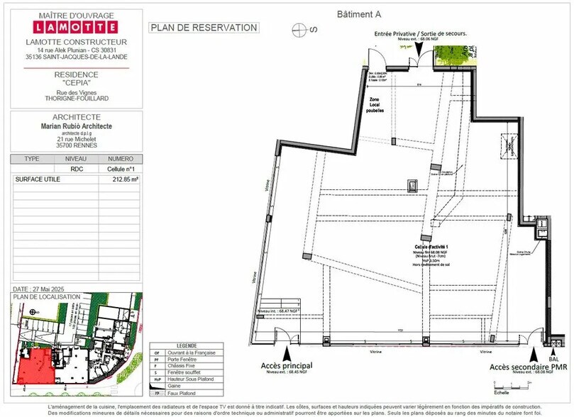 Local commercial dans Thorigné-Fouillard à vendre - Plan d’étage – Image 2 sur 3