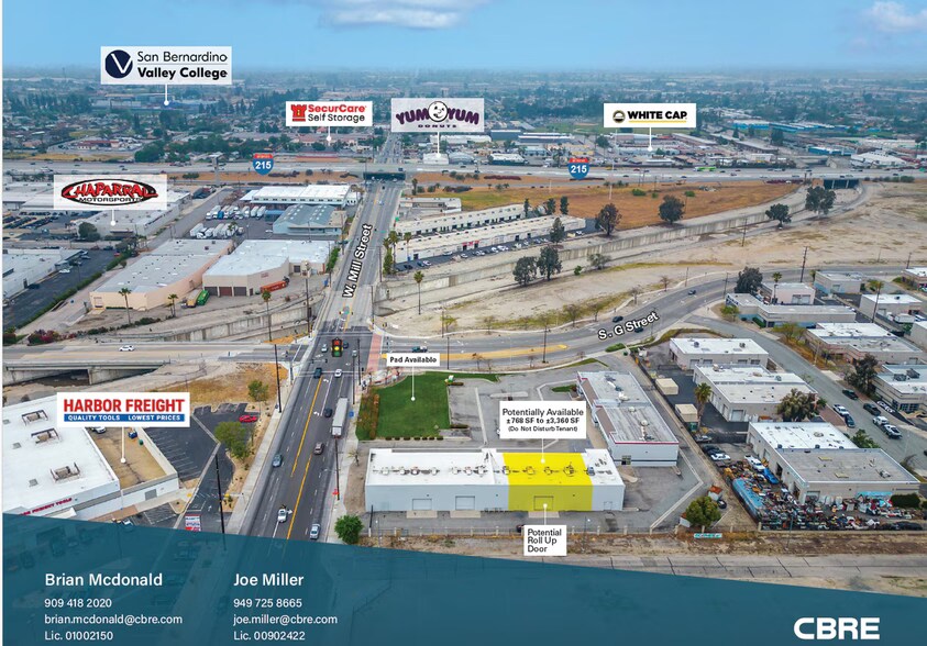 620-640 W Mill St, San Bernardino, CA à louer - Aérien – Image 2 sur 3