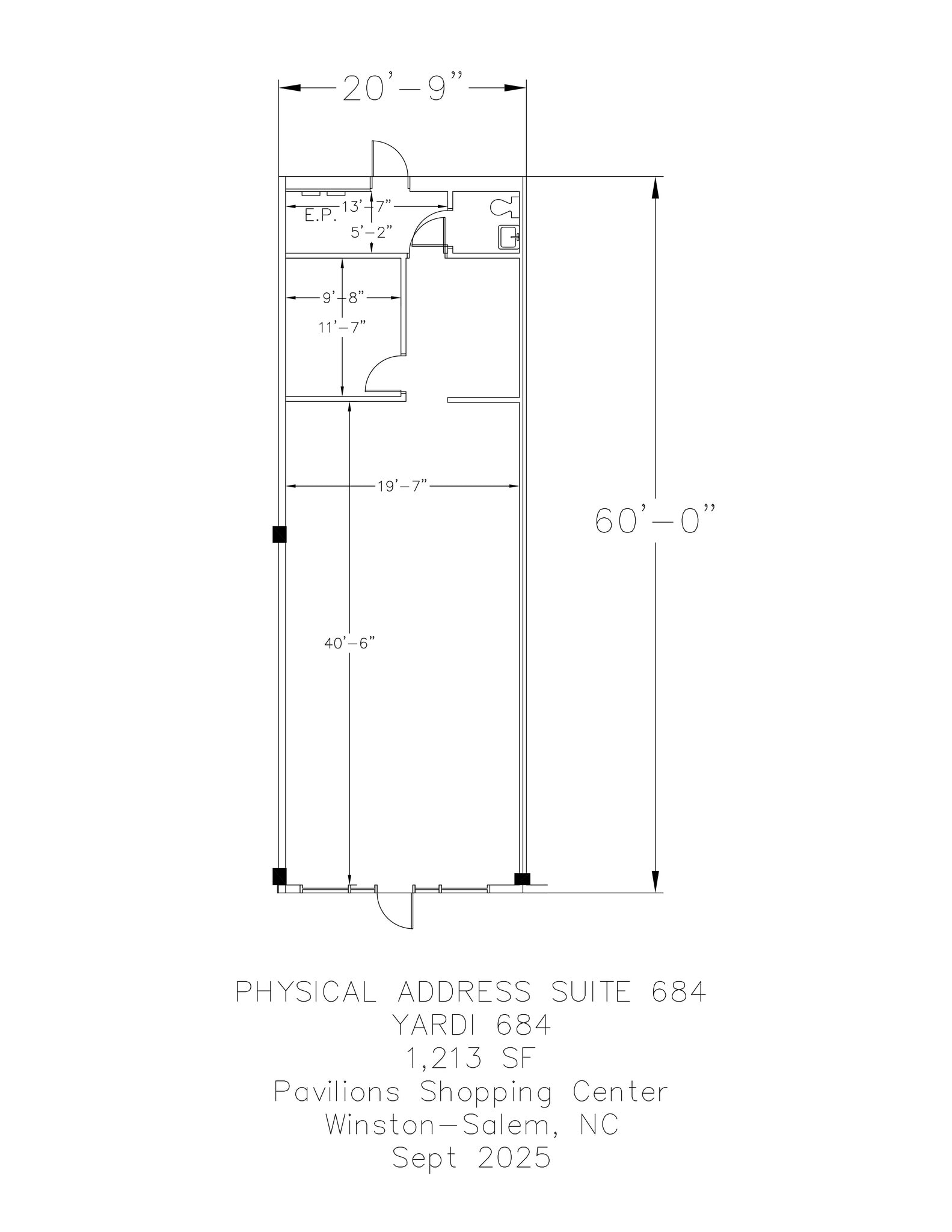 500-692 Hanes Mall Blvd, Winston-Salem, NC à louer Plan de site– Image 1 sur 1