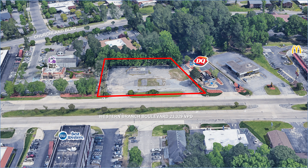 3228 Western Branch Blvd, Chesapeake, VA à louer - Aérien – Image 2 sur 2