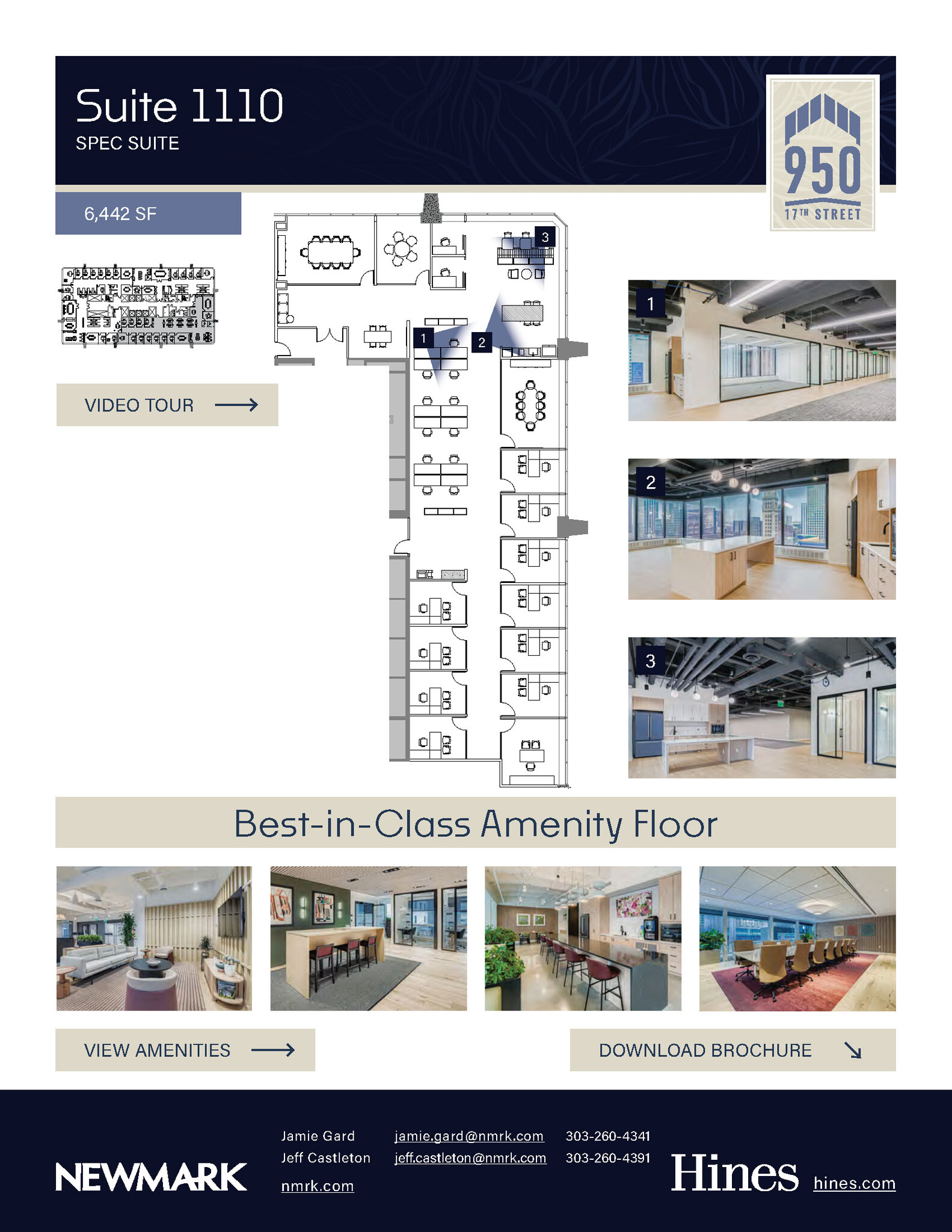 950 17th St, Denver, CO à louer Plan d’étage– Image 1 sur 1