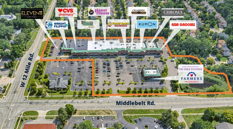27592-27700 Middlebelt Rd, Farmington Hills, MI à louer Photo principale– Image 1 sur 29