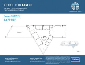 100 W Cypress Creek Rd, Fort Lauderdale, FL à louer Plan d’étage– Image 1 sur 2