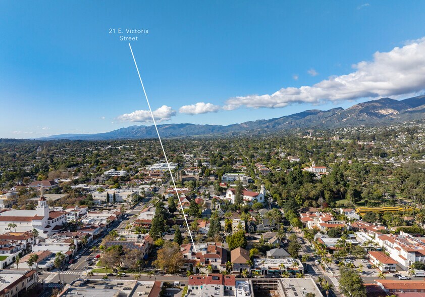 21 E Victoria St, Santa Barbara, CA à louer - Aérien – Image 3 sur 14