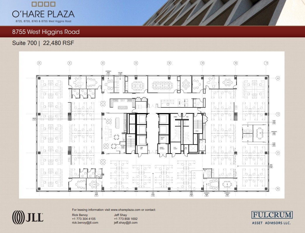 8725 W Higgins Rd, Chicago, IL à louer Plan d’étage– Image 1 sur 1