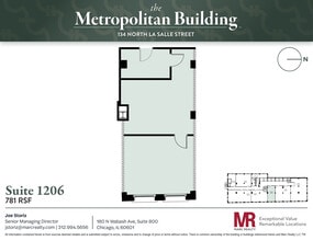134 N LaSalle St, Chicago, IL à louer Plan d’étage– Image 1 sur 1