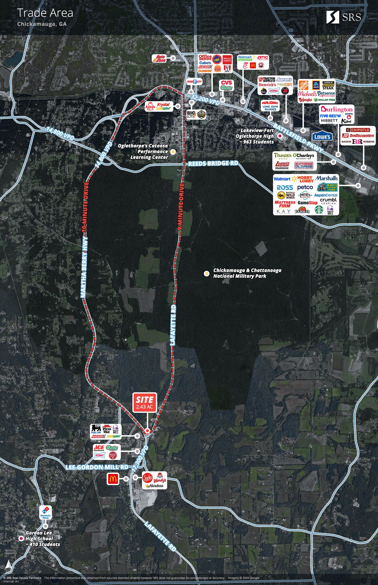NEC Hwy 27 & Lafayette rd, Chickamauga, GA à vendre Aérien– Image 1 sur 4