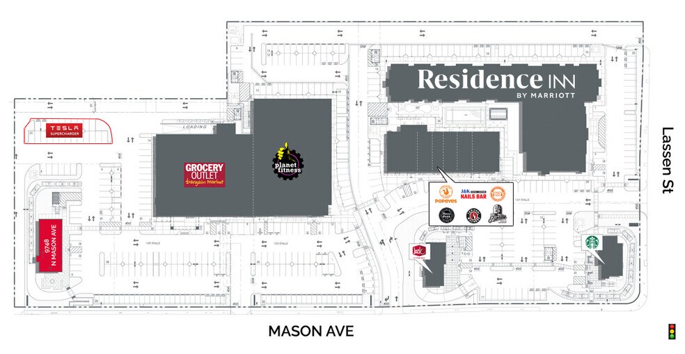 9843-9851 Mason Ave, Chatsworth, CA à louer - Plan de site – Image 2 sur 4