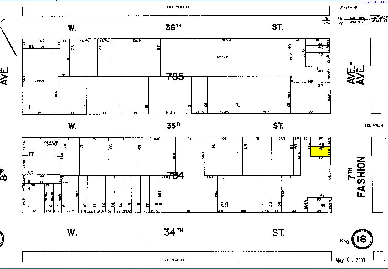 458 Seventh Ave, New York, NY à louer Plan cadastral– Image 1 sur 7