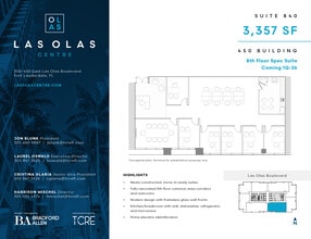 450 E Las Olas Blvd, Fort Lauderdale, FL à louer Plan d’étage– Image 1 sur 2