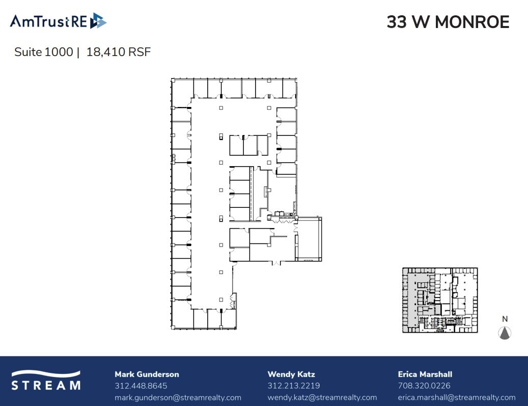 33 W Monroe St, Chicago, IL à louer Plan d’étage– Image 1 sur 1