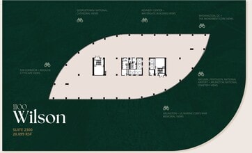 1100 Wilson Blvd, Arlington, VA à louer Plan d’étage– Image 1 sur 1