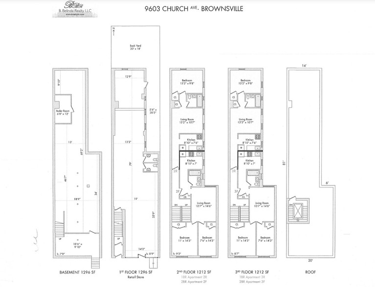 9603 Church Ave, Brooklyn, NY à vendre - Plan d’étage – Image 2 sur 2