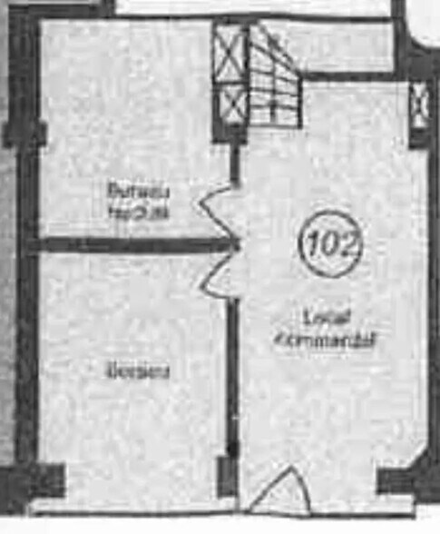 Local commercial dans Paris à vendre - Plan d’étage – Image 3 sur 4