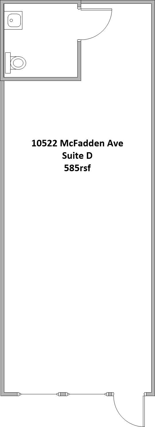 10522 McFadden Ave, Garden Grove, CA à louer Plan d’étage– Image 1 sur 1