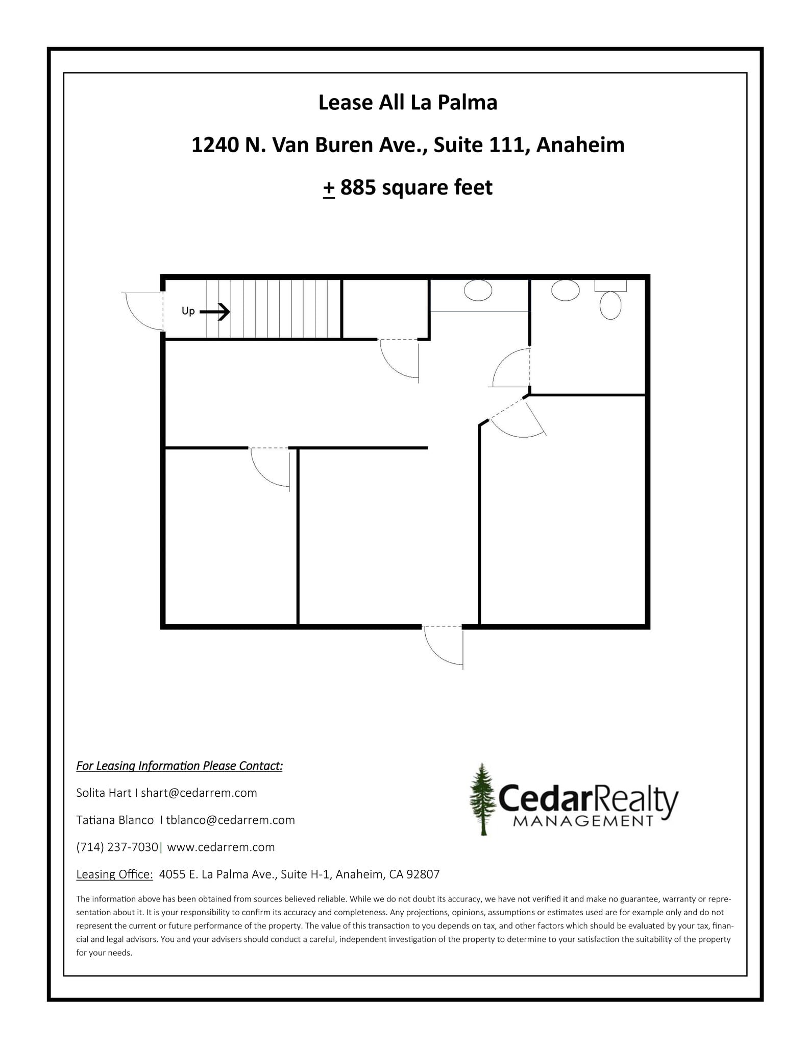 1240 N Van Buren St, Anaheim, CA à louer Plan de site– Image 1 sur 1