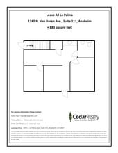 1240 N Van Buren St, Anaheim, CA à louer Plan de site– Image 1 sur 1