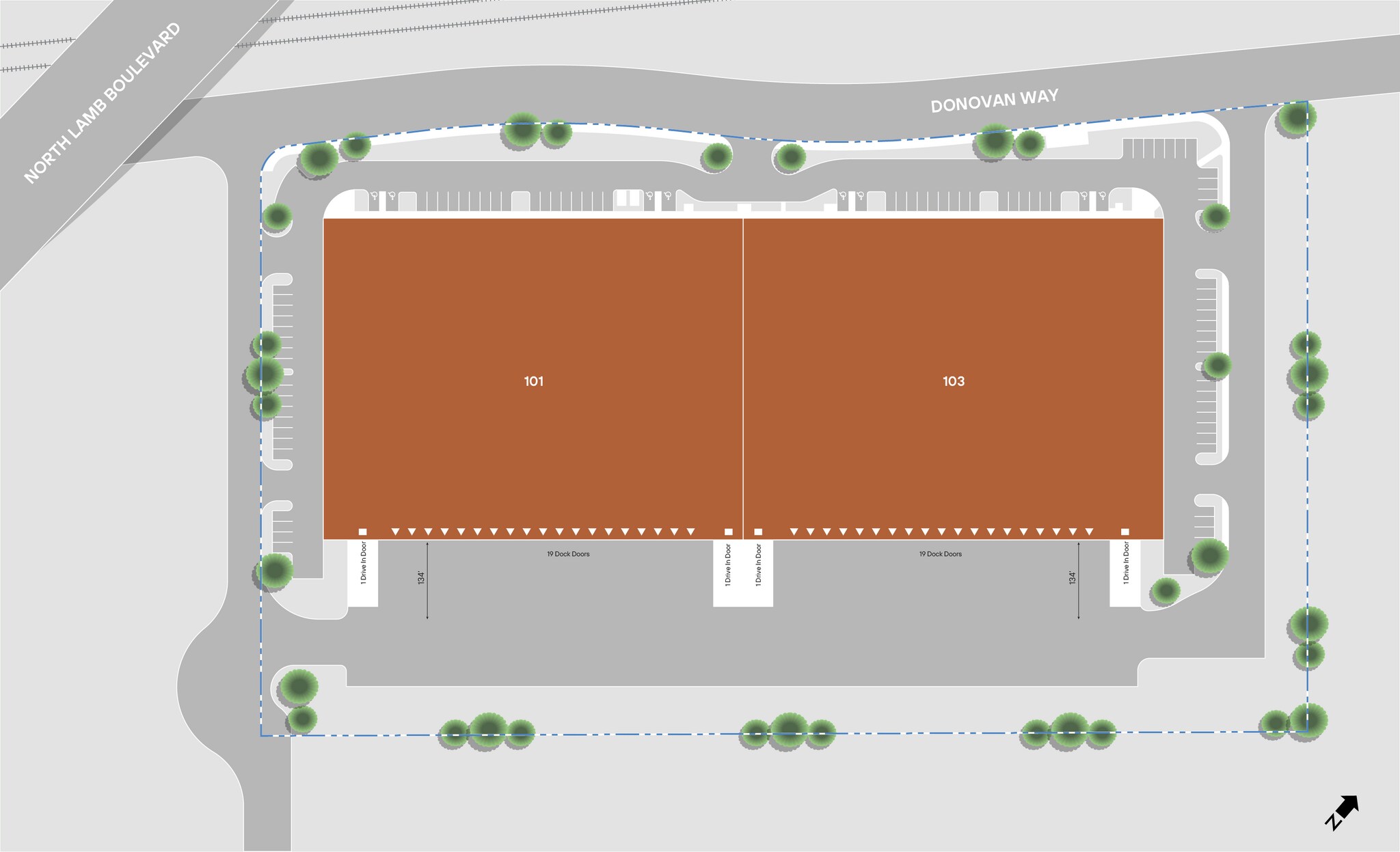 5840 Donovan Way, Las Vegas, NV à louer Plan de site– Image 1 sur 1