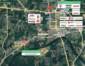 1352 W Highland Ave, Selma, AL à louer Aérien– Image 2 sur 3