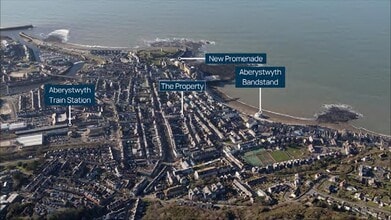 19-21 North Parade, Aberystwyth, DYF - Vue aérienne vue de carte