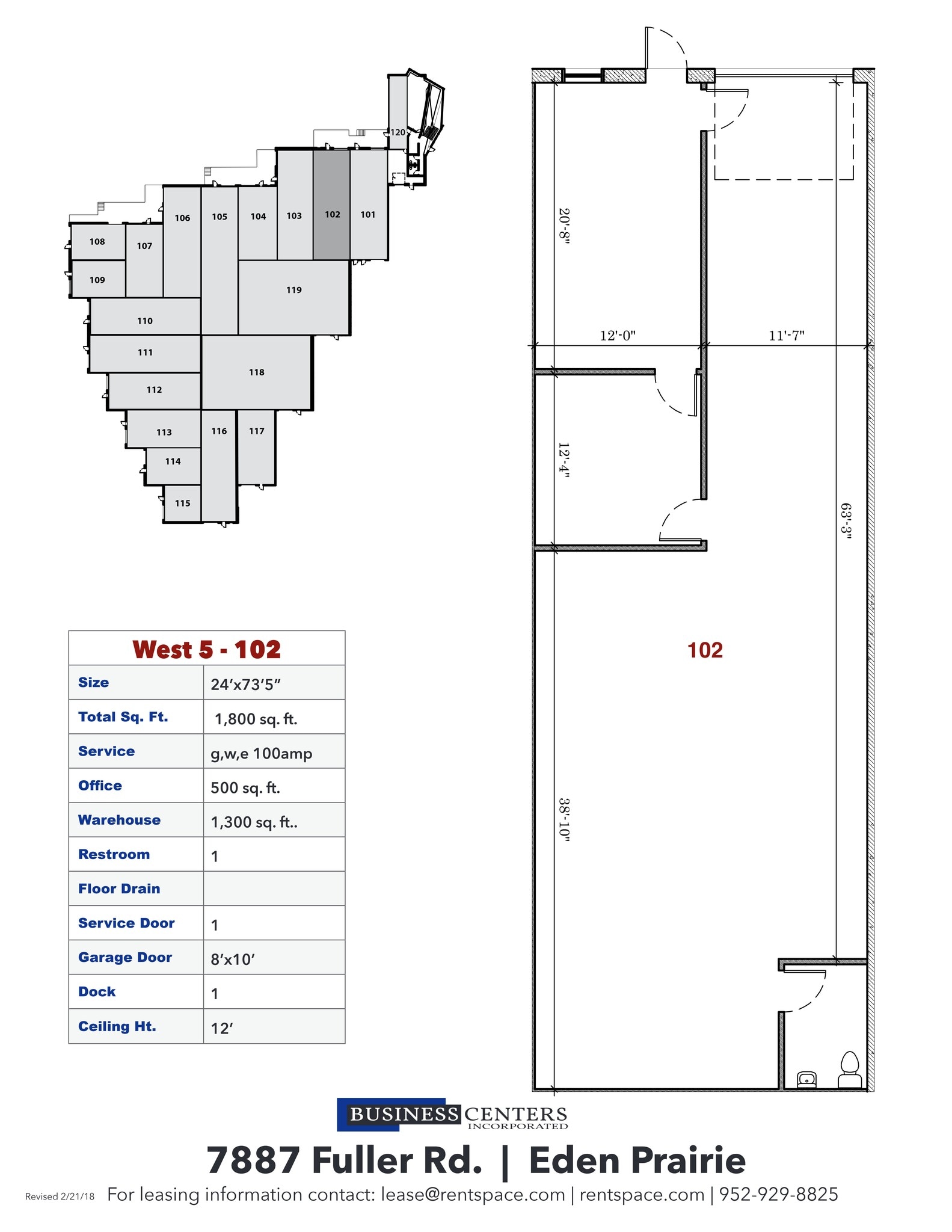 7887 Fuller Rd, Eden Prairie, MN à louer Plan de site– Image 1 sur 1