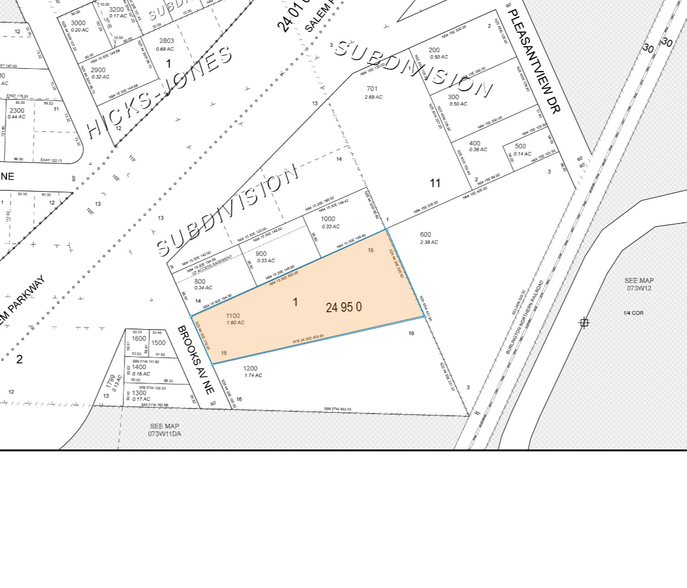 3526 Brooks Ave NE, Salem, OR à louer - Plan cadastral – Image 2 sur 2