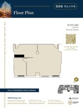 509 Olive Way, Seattle, WA à louer Plan d’étage– Image 2 sur 2