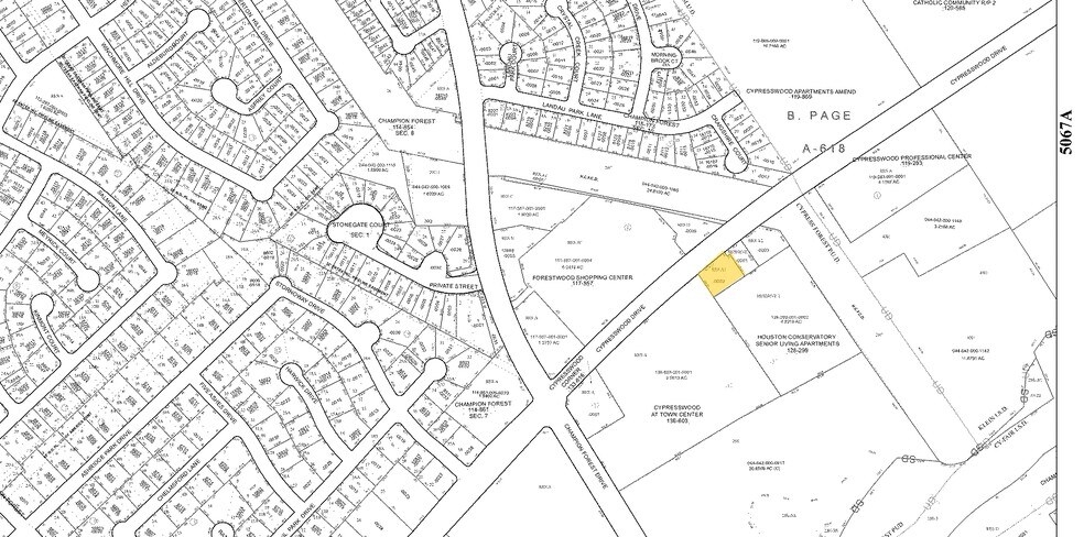 8201 Cypresswood Dr, Spring, TX à louer - Plan cadastral – Image 2 sur 20