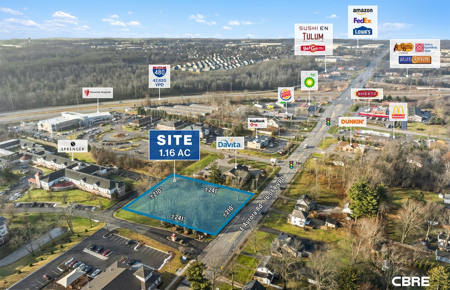 2600 E Aurora Rd, Twinsburg, OH à louer - Aérien – Image 3 sur 3
