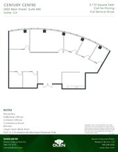 2601-2603 Main St, Irvine, CA à louer Plan d’étage– Image 1 sur 1