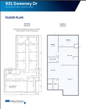 931 Sweeney Dr, Hagerstown, MD à louer Plan d’étage– Image 1 sur 1