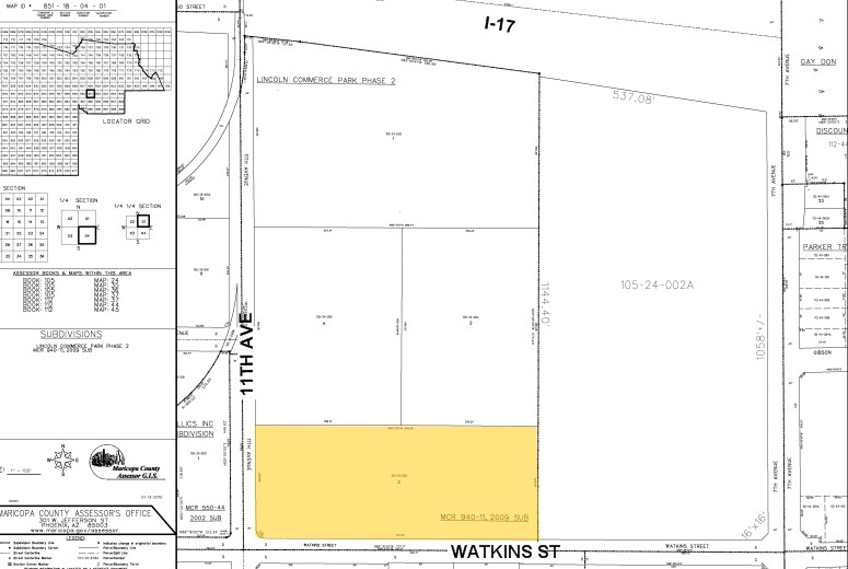 2145 S 11th Ave, Phoenix, AZ à louer - Plan cadastral – Image 2 sur 7