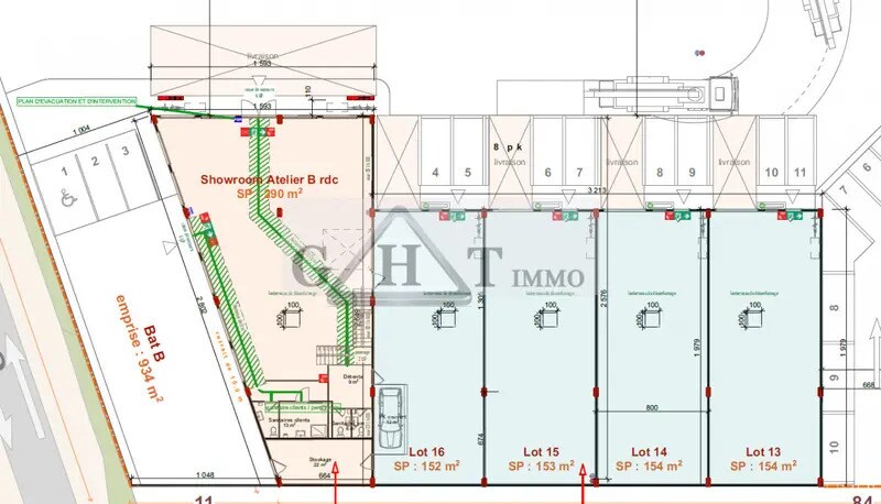 Industriel/Logistique dans Vaux-le-Pénil à vendre - Plan de site – Image 2 sur 2