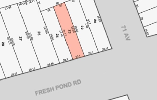 71-06 Fresh Pond Rd, Ridgewood, NY à vendre - Plan cadastral – Image 2 sur 21