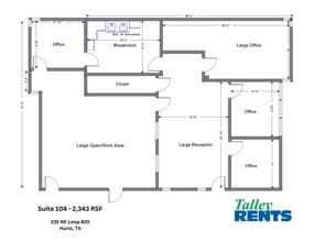 235 NE Loop 820, Hurst, TX à louer Plan d’étage– Image 1 sur 14