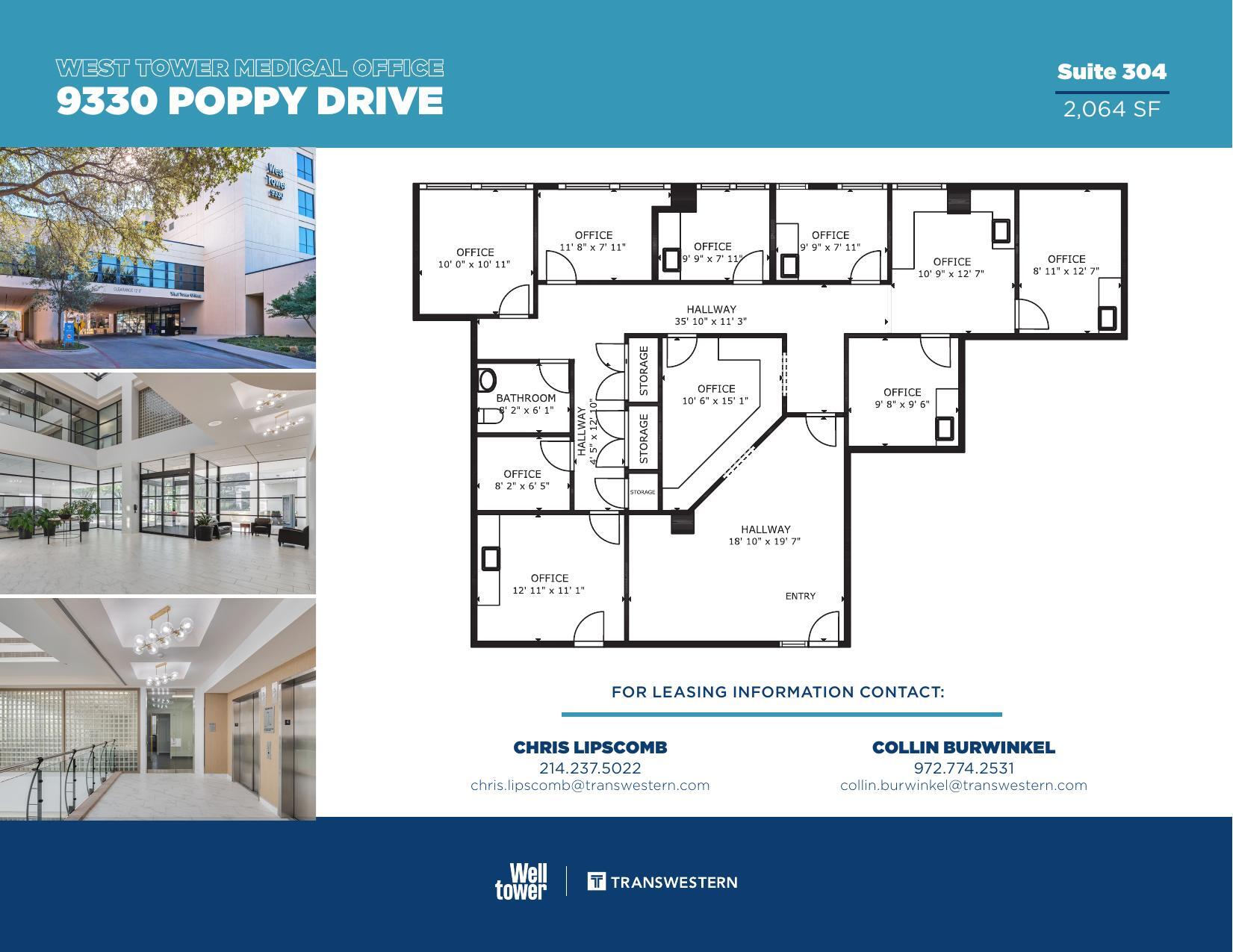 9330 Poppy Dr, Dallas, TX à louer Plan d’étage– Image 1 sur 1