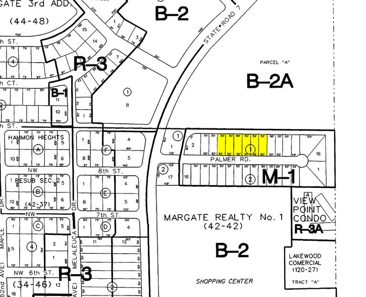 5605 NW 8th St, Margate, FL à vendre - Plan cadastral – Image 3 sur 8
