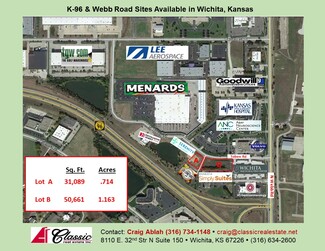 Plus de détails pour K96 Expy & Webb Rd, Wichita, KS - Terrain à vendre