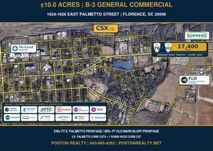 1624 E Palmetto St, Florence, SC - Vue aérienne  vue de carte
