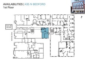 435-437 N Bedford Dr, Beverly Hills, CA à louer Plan d’étage– Image 1 sur 1