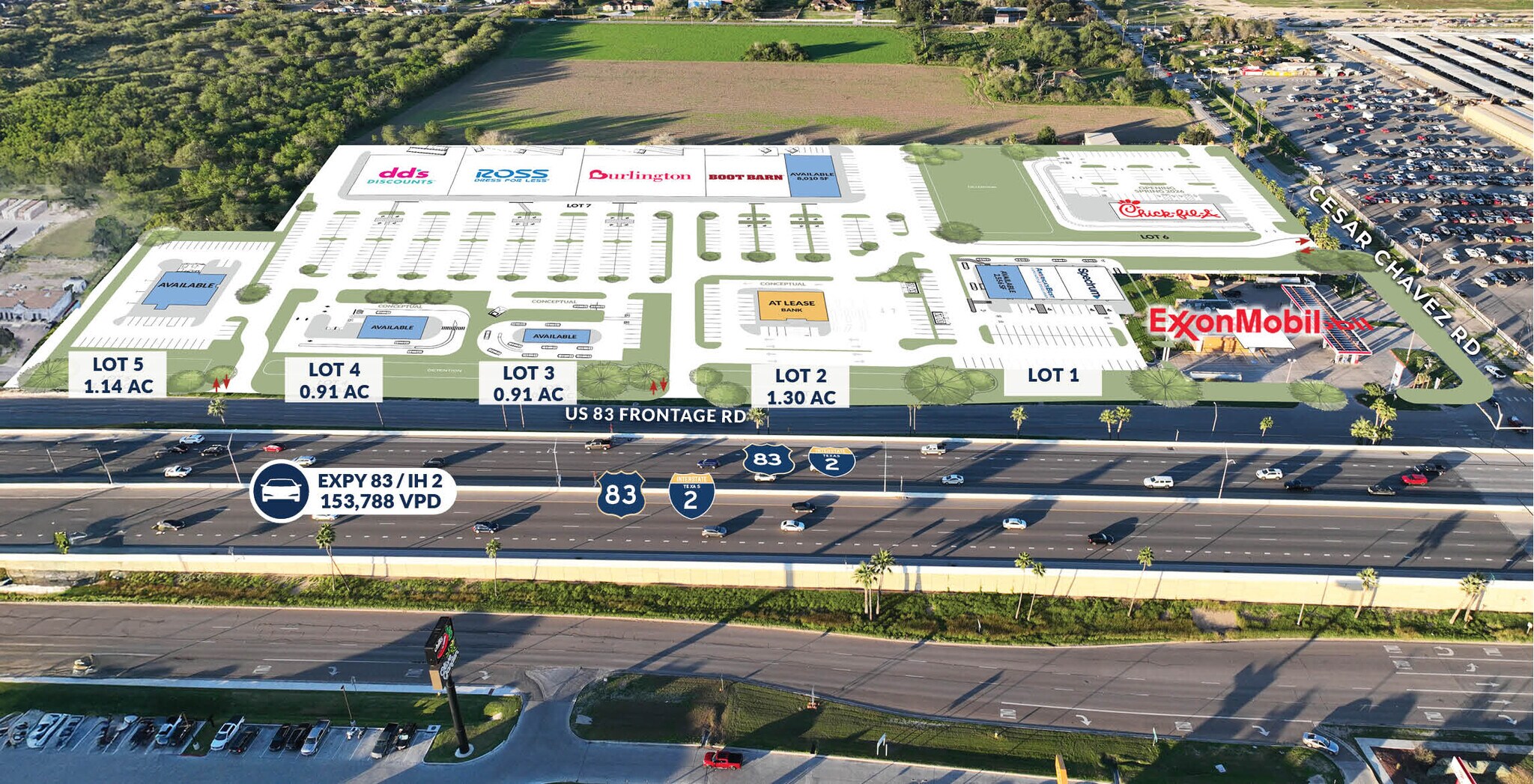 Shops at Chavez, San Juan, TX à louer Plan de site– Image 1 sur 5