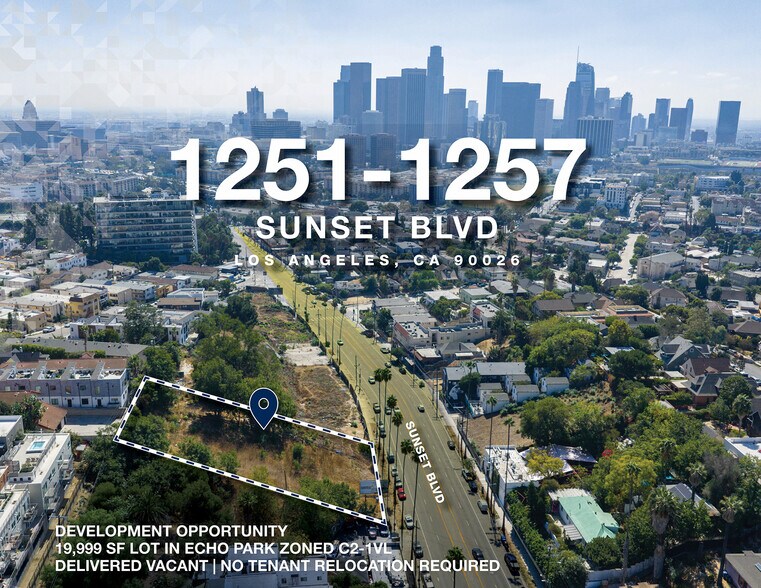 1251-1257 W Sunset Blvd, Los Angeles, CA à vendre - Photo de l’immeuble – Image 1 sur 4