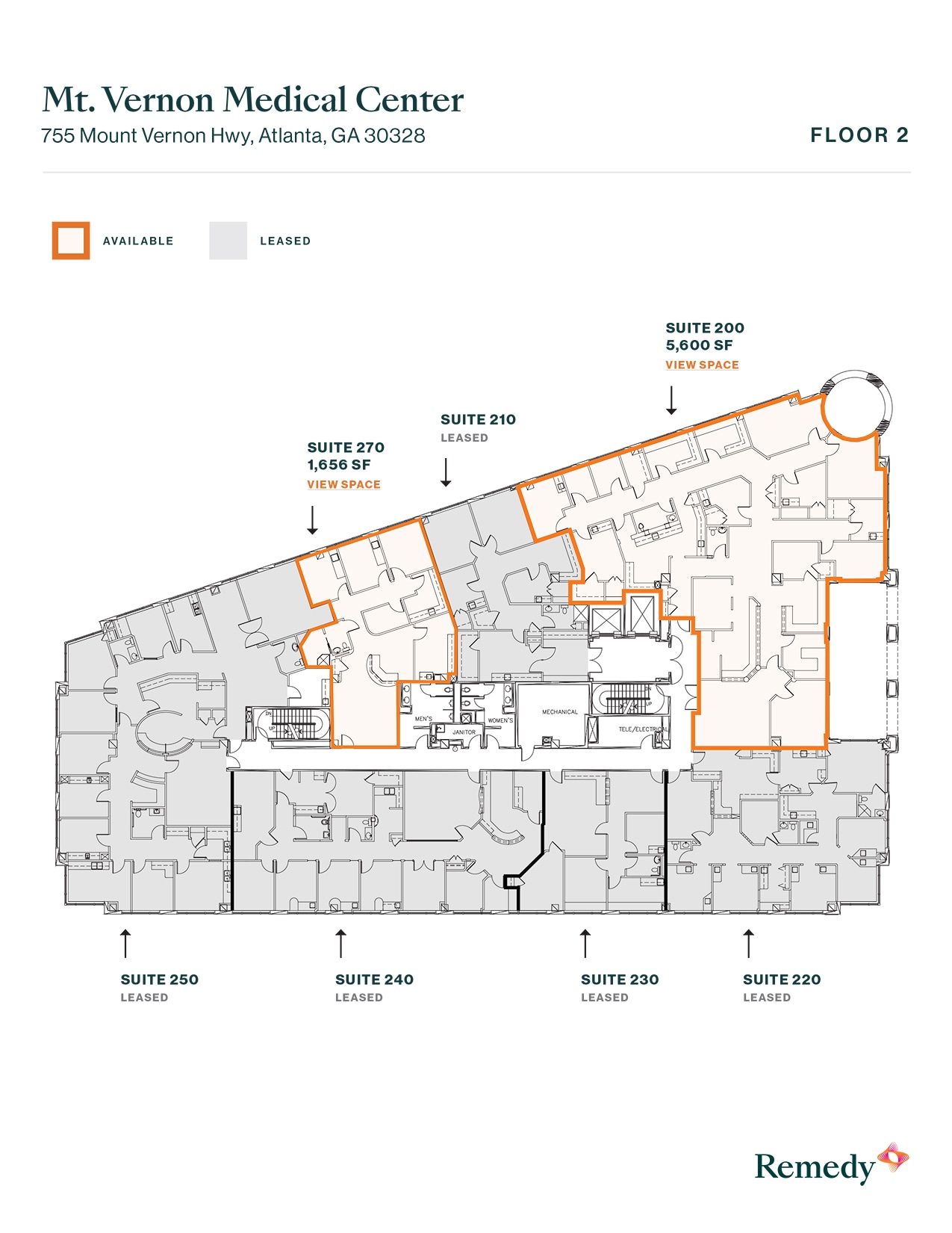 755 Mount Vernon Hwy NE, Atlanta, GA à louer Plan d’étage– Image 1 sur 1