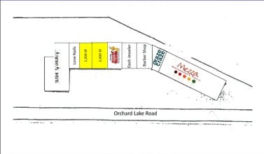 4139-4189 Orchard Lake Rd, Orchard Lake, MI à louer Plan d’étage– Image 1 sur 1