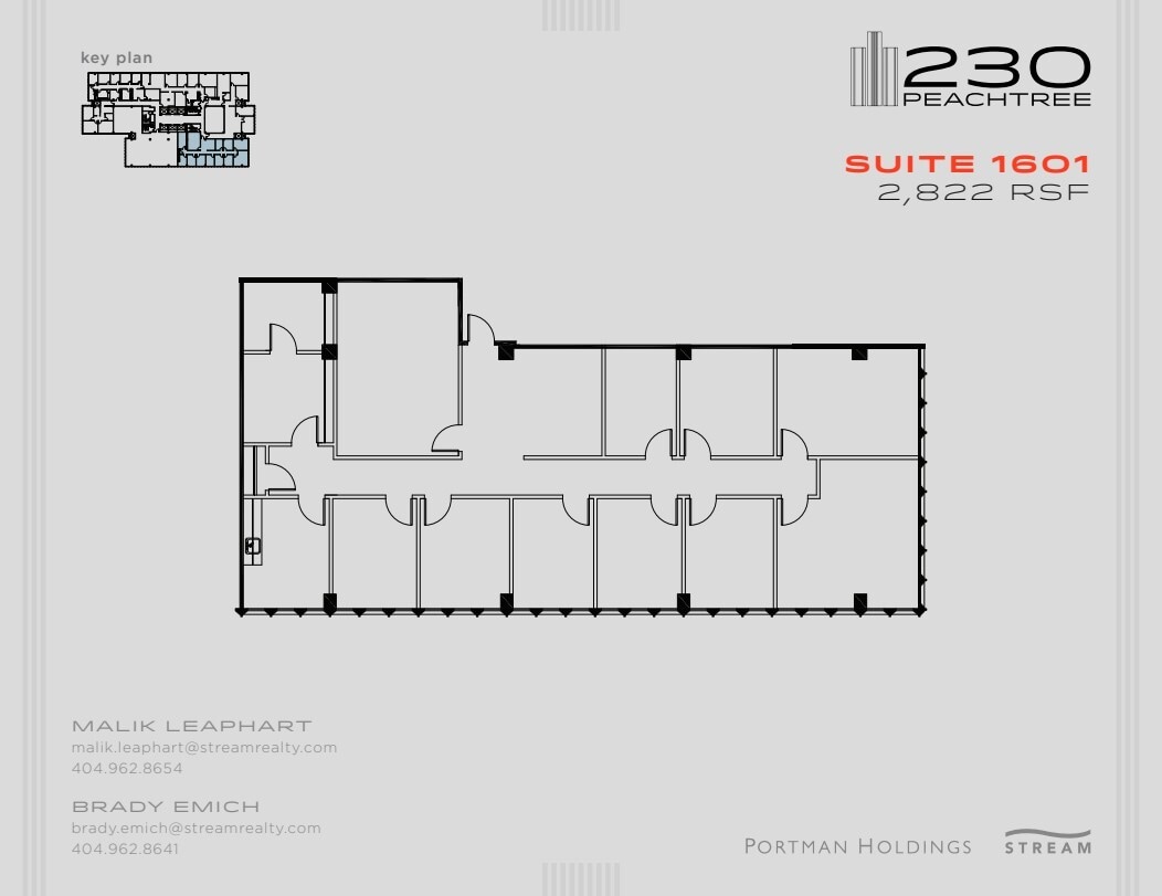 230 Peachtree St NW, Atlanta, GA à louer Plan d’étage– Image 1 sur 1